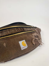 Load image into Gallery viewer, Mocha Reworked Carhartt Sling Bag
