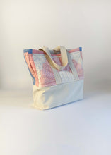 Load image into Gallery viewer, Dressden Flower Recycled Quilt Canvas Bag

