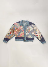 Load image into Gallery viewer, Quilted Patchwork Denim Jacket
