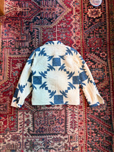 Load image into Gallery viewer, Blue and White Chore coat
