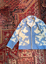 Load image into Gallery viewer, Blue and White Chore coat
