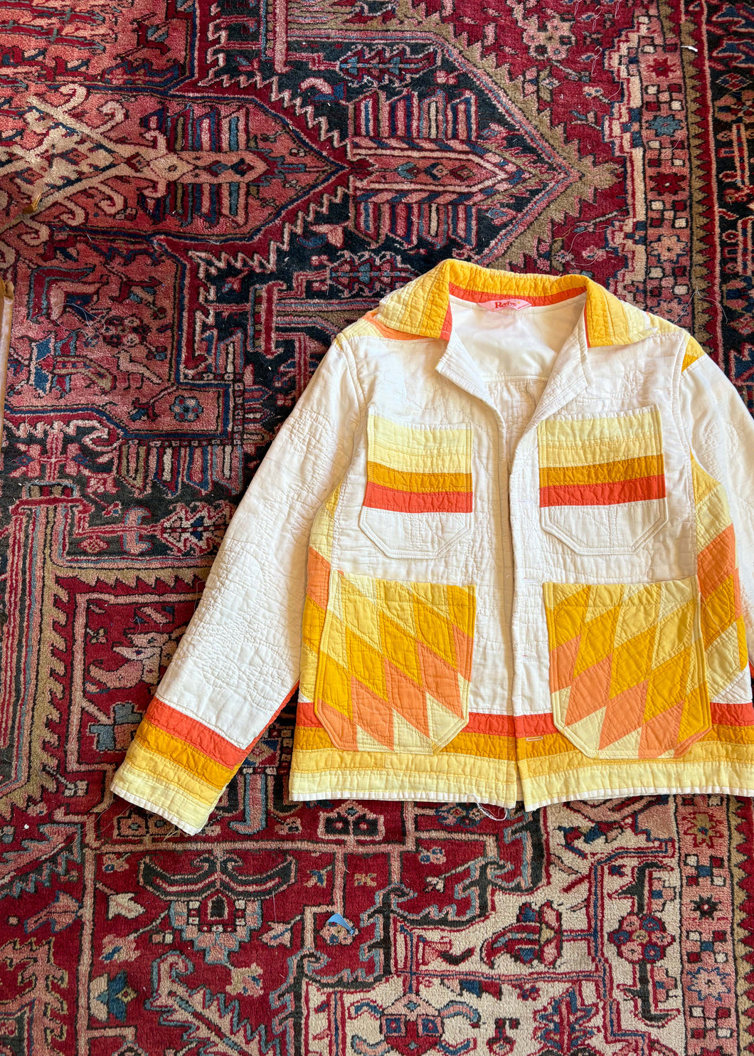 Yellow Lone Star Quilted Chore Coat