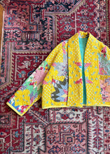 Load image into Gallery viewer, Yellow Broken Lone Star Quilted Jacket
