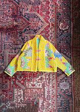 Load image into Gallery viewer, Yellow Broken Lone Star Quilted Jacket

