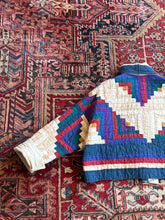 Load image into Gallery viewer, Jewel Tone Long Cabin Quilted Jacket
