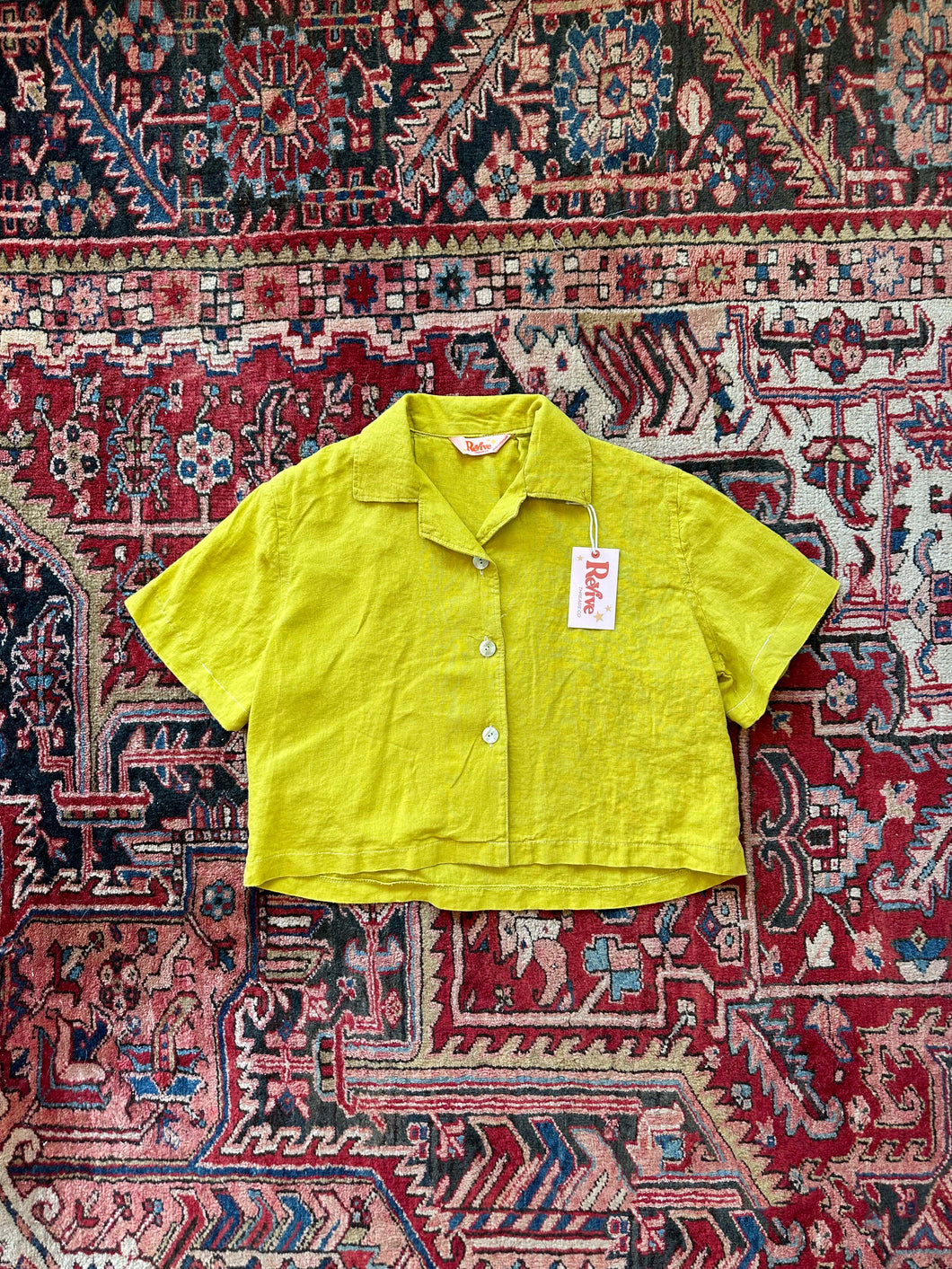 Linen/ Cotton Camp Shirt