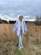 Load image into Gallery viewer, Blue and White Emma Jacket
