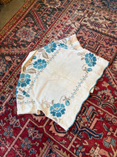 Load image into Gallery viewer, Teal Floral Camp Collar Shirt
