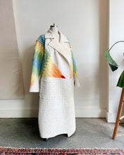 Load image into Gallery viewer, Rainbow Quilted Long Line Jacket
