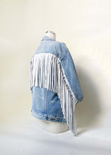 Load image into Gallery viewer, Mens Fringe Denim Jacket
