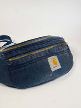 Load image into Gallery viewer, Navy Reworked Carhartt Sling Bag
