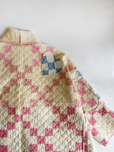 Load image into Gallery viewer, Pink and Blue Patchwork Emma Jacket
