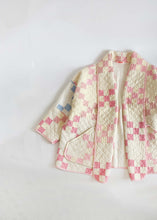 Load image into Gallery viewer, Pink and Blue Patchwork Emma Jacket
