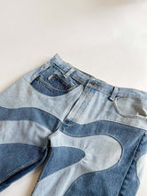 Load image into Gallery viewer, Reworked Denim swirl Jeans
