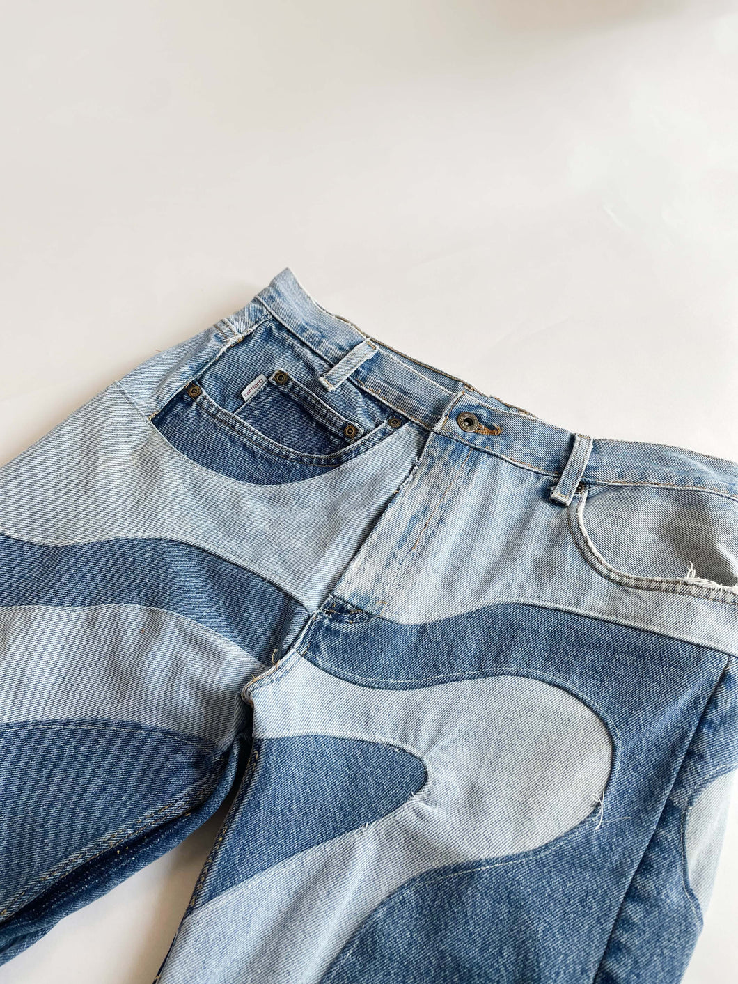 Reworked Denim swirl Jeans