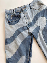 Load image into Gallery viewer, Reworked Denim swirl Jeans
