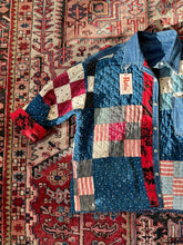 Load image into Gallery viewer, Blue Quilted Shacket - Revivethreadsco
