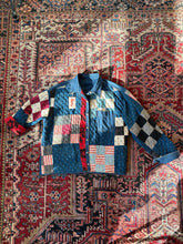Load image into Gallery viewer, Blue Quilted Shacket - Revivethreadsco
