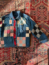 Load image into Gallery viewer, Blue Quilted Shacket - Revivethreadsco
