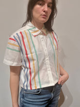 Load image into Gallery viewer, Cropped Button Down - Revivethreadsco
