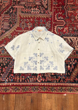 Load image into Gallery viewer, Cropped Embroidered Button Down - Revivethreadsco
