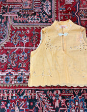 Load image into Gallery viewer, Cropped Sleeveless Madarin Blouse - Revivethreadsco
