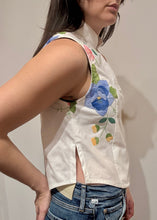 Load image into Gallery viewer, Embroidered Mandarin Collar Tank - Revivethreadsco

