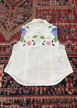 Load image into Gallery viewer, Embroidered Mandarin Collar Tank - Revivethreadsco
