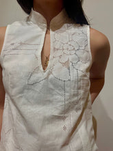 Load image into Gallery viewer, Embroidered Mandarin Collar Tank - Revivethreadsco
