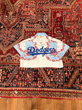 Load image into Gallery viewer, Very Cropped Dodgers Recycled Jersey - Revivethreadsco
