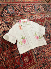 Load image into Gallery viewer, Womens Cropped Button Down - Revivethreadsco
