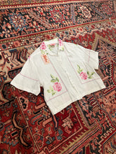 Load image into Gallery viewer, Womens Cropped Button Down - Revivethreadsco
